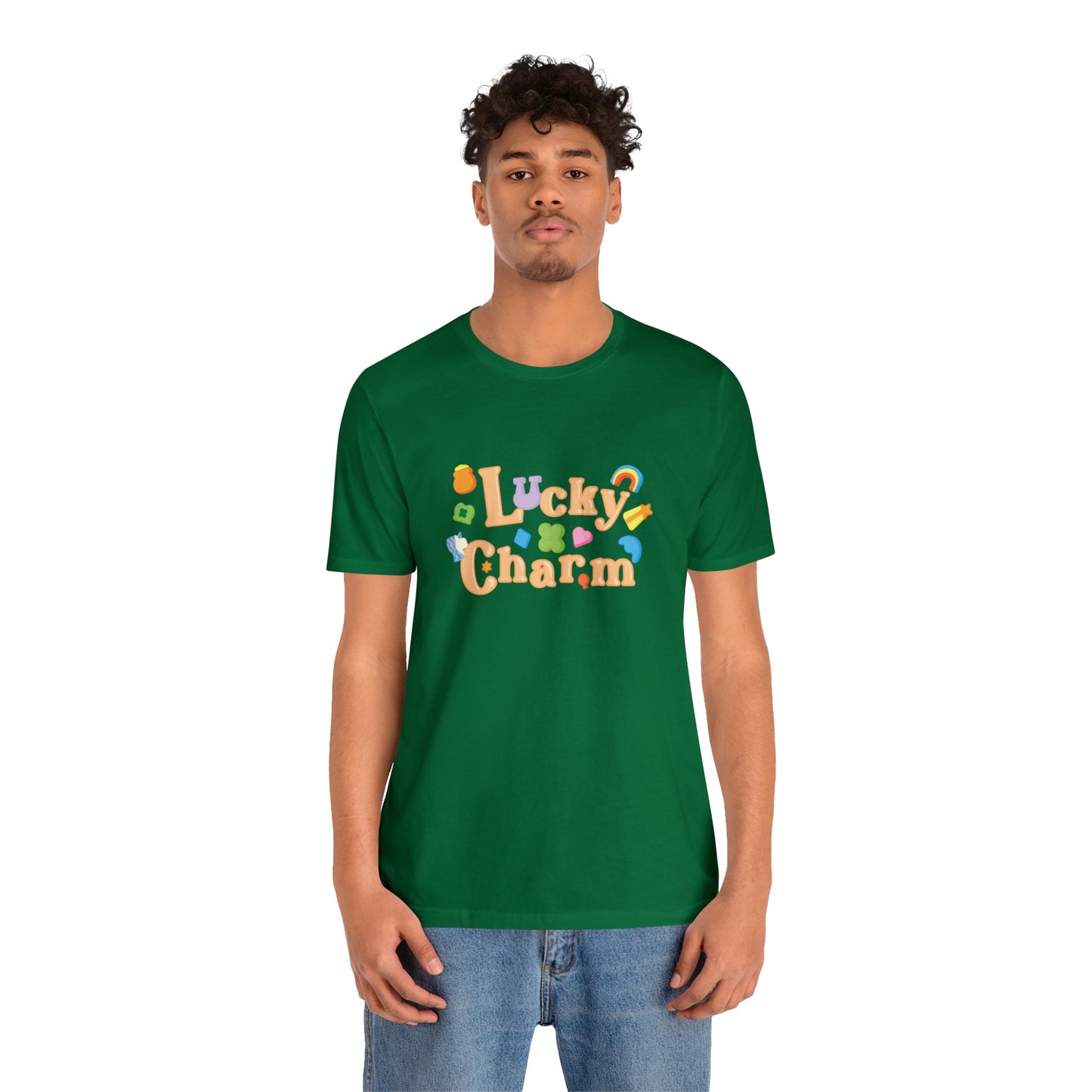 Lucky Charm Graphic Tee, Soft Unisex St. Patrick's Day Shirt, Saint Pattys Day, Holiday, Gift