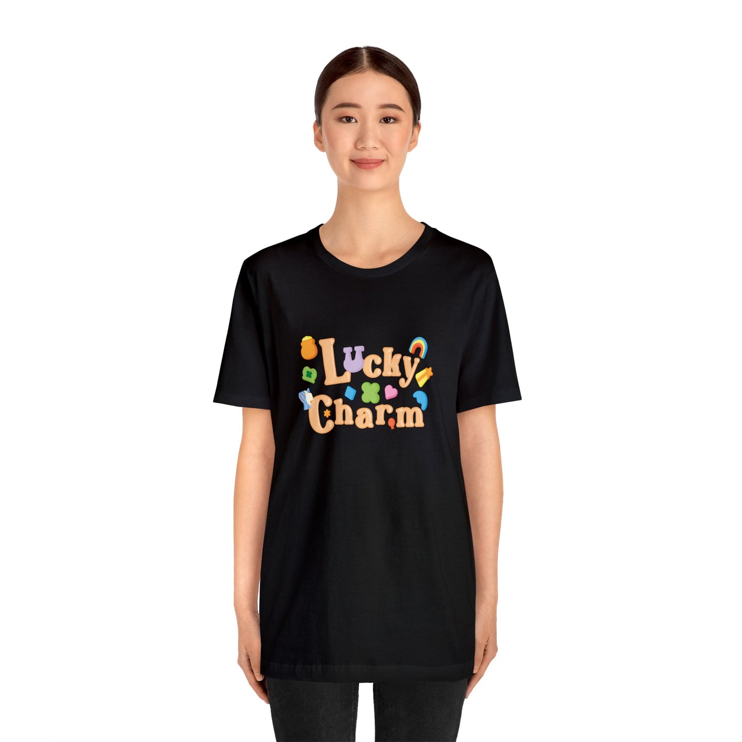 Lucky Charm Graphic Tee, Soft Unisex St. Patrick's Day Shirt, Saint Pattys Day, Holiday, Gift