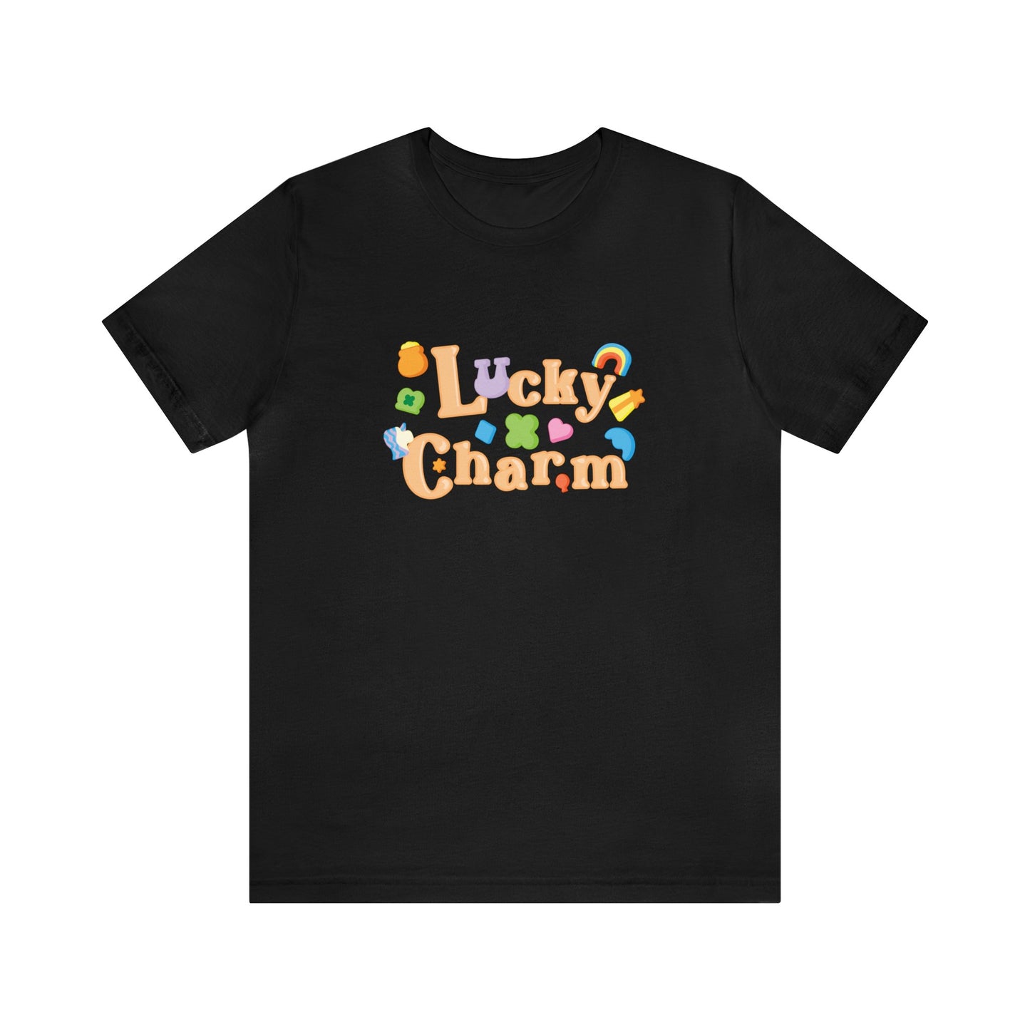 Lucky Charm Graphic Tee, Soft Unisex St. Patrick's Day Shirt, Saint Pattys Day, Holiday, Gift