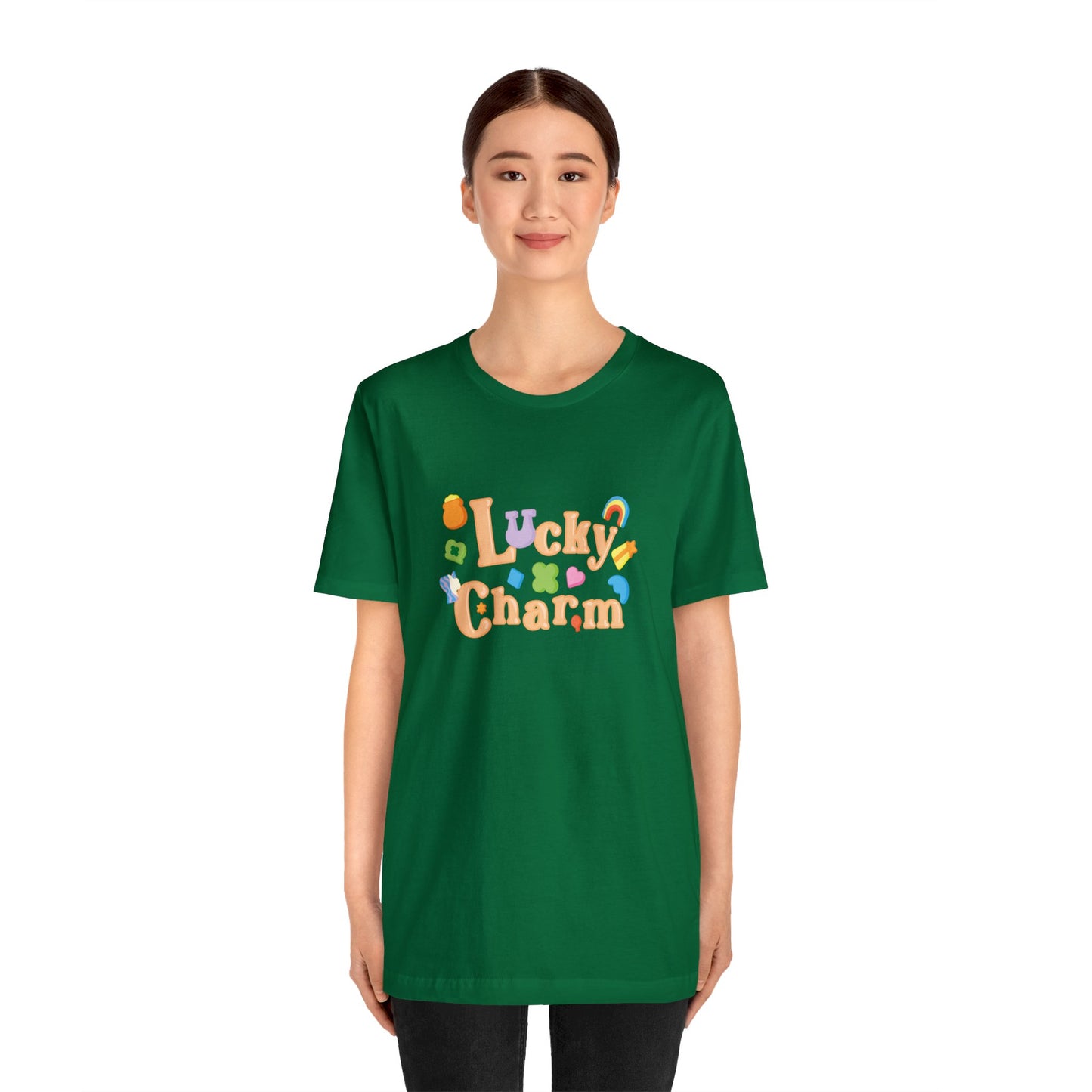 Lucky Charm Graphic Tee, Soft Unisex St. Patrick's Day Shirt, Saint Pattys Day, Holiday, Gift