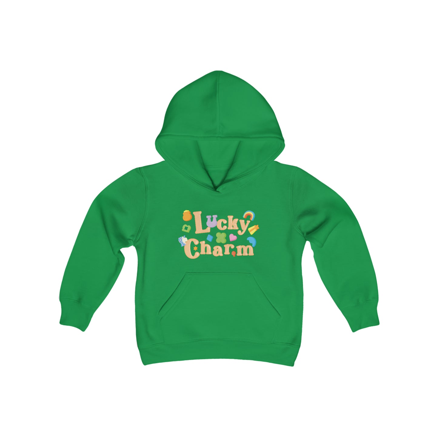 Youth Size Lucky Charm hoodie, Graphic Tee, St. Patricks Day Sweatshirt