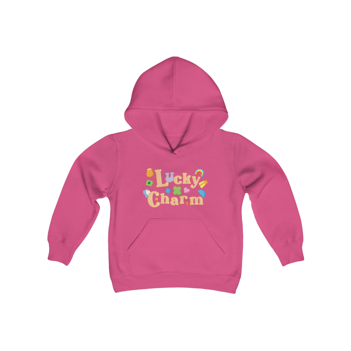 Youth Size Lucky Charm hoodie, Graphic Tee, St. Patricks Day Sweatshirt