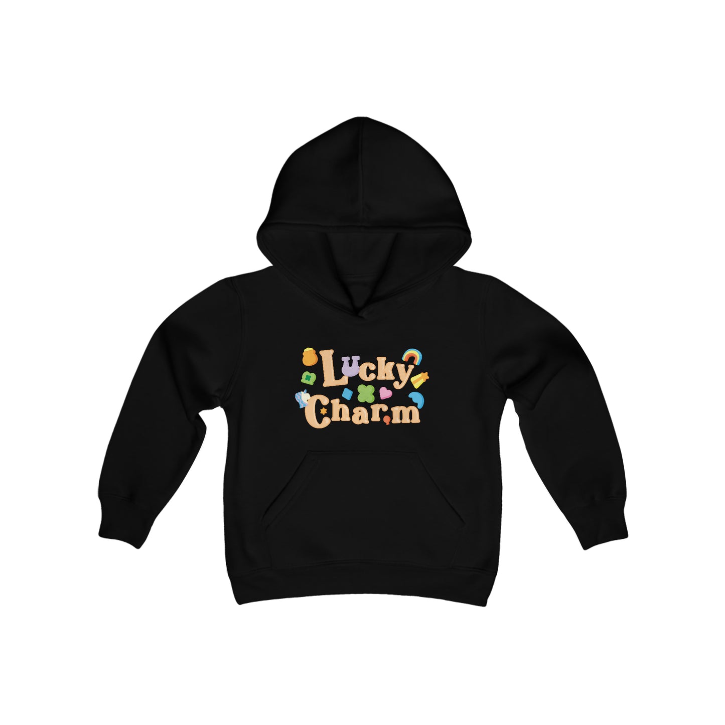 Youth Size Lucky Charm hoodie, Graphic Tee, St. Patricks Day Sweatshirt